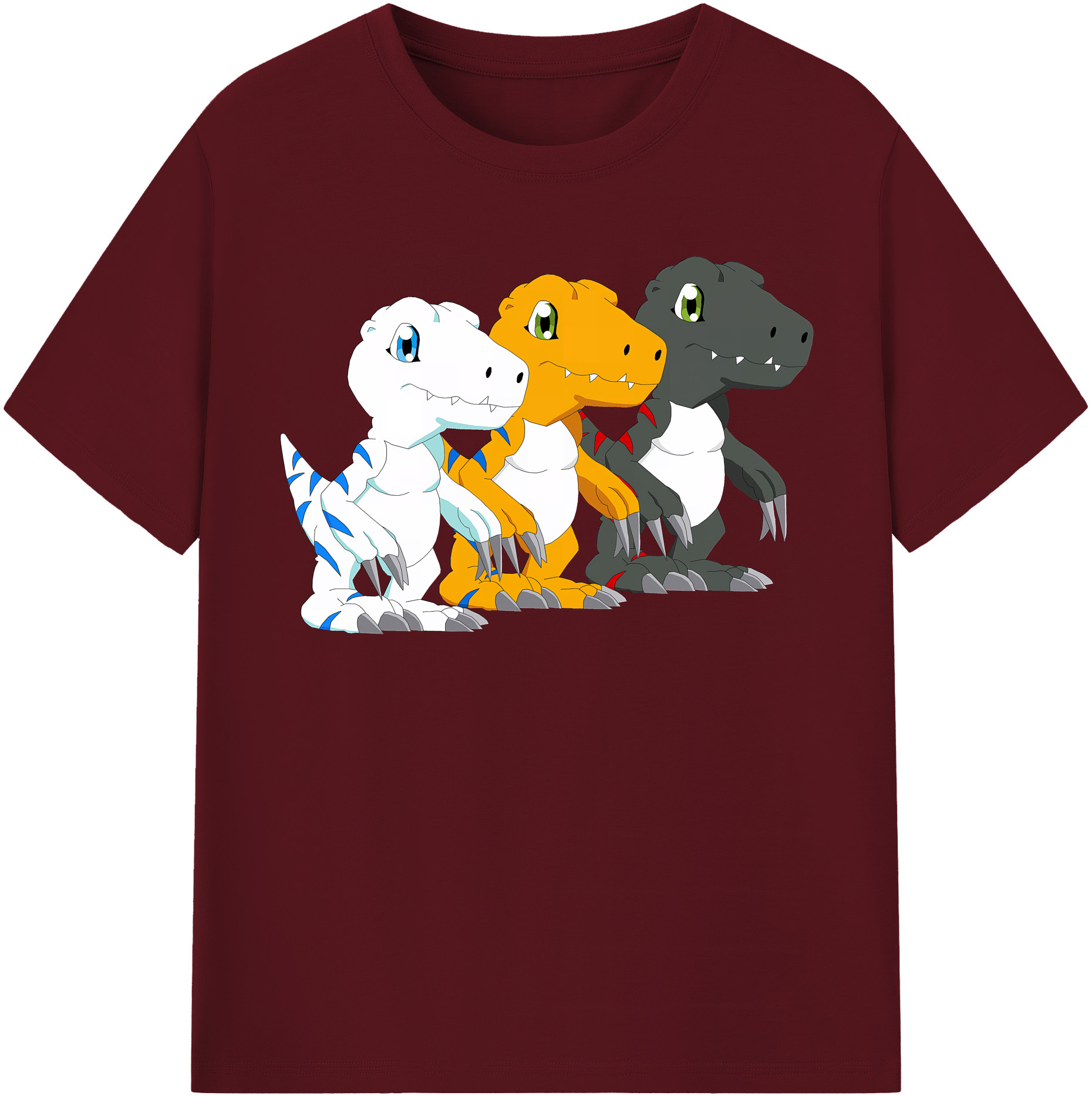 （画像用） Digimon デジタルモンスター/デジモン 綿100％半袖Tシャツ（フロントプリント）